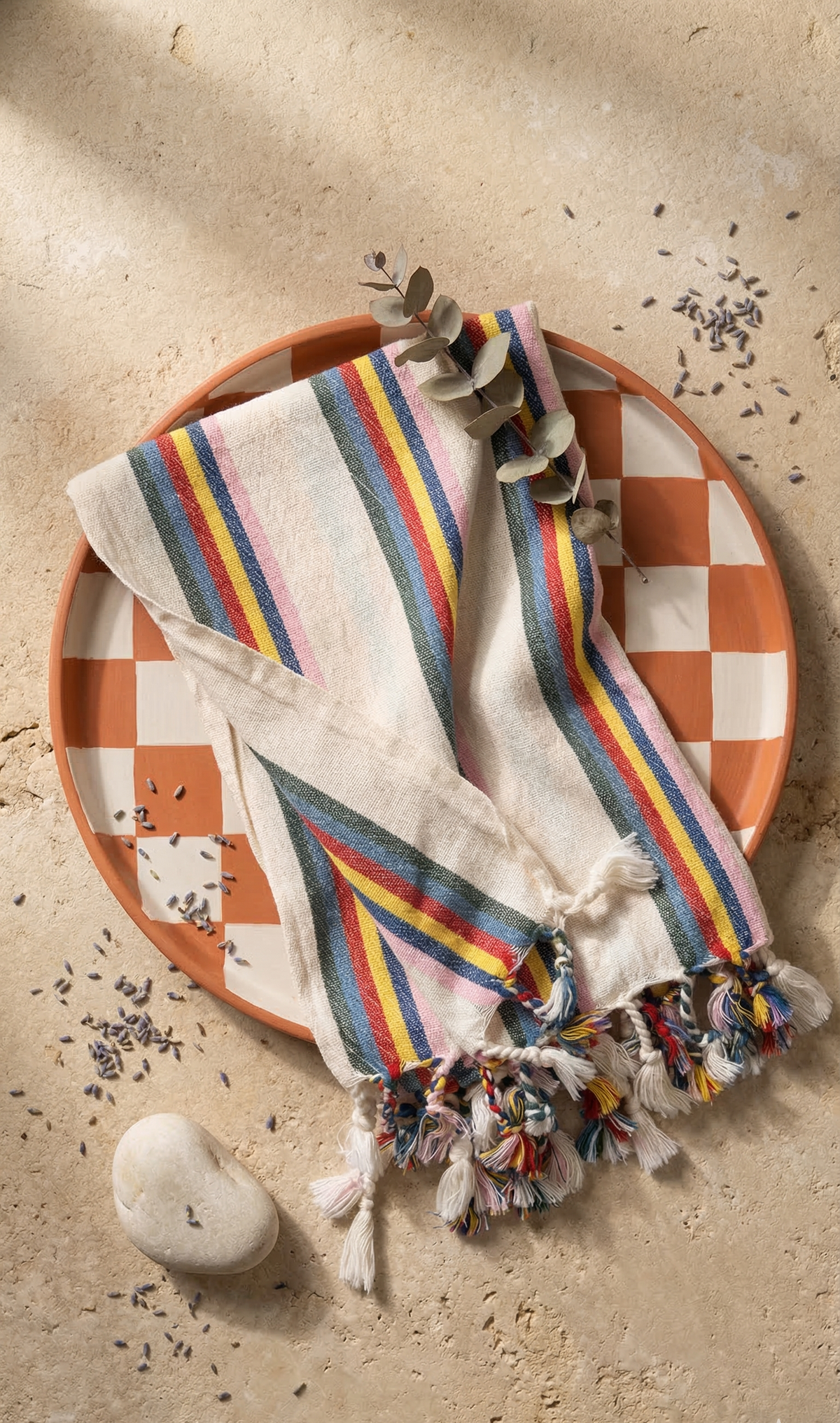 Kayisi Cotton Linen Hand Woven Bath and Hand Towel