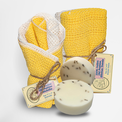 Cotton Kitchen Starter Kit with Dishcloths, Kitchen Towels and Dish Soaps – view 10