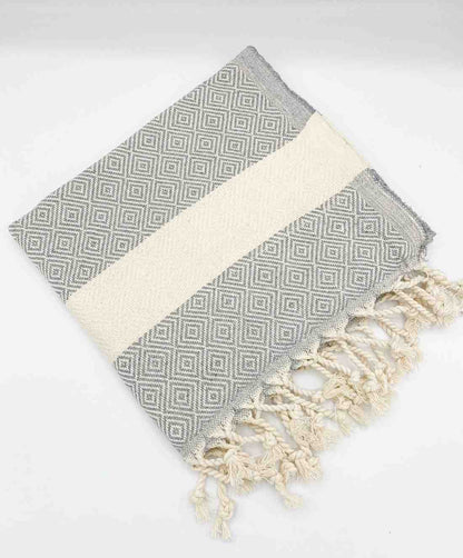 Diamond Weave Cotton Hand Towel, Oversized 16 x 36 Inch Kitchen Towel – view 19