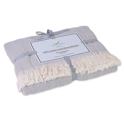 100% Cotton Patterned Throw Blanket, Large 58 x 62 Inch – view 11