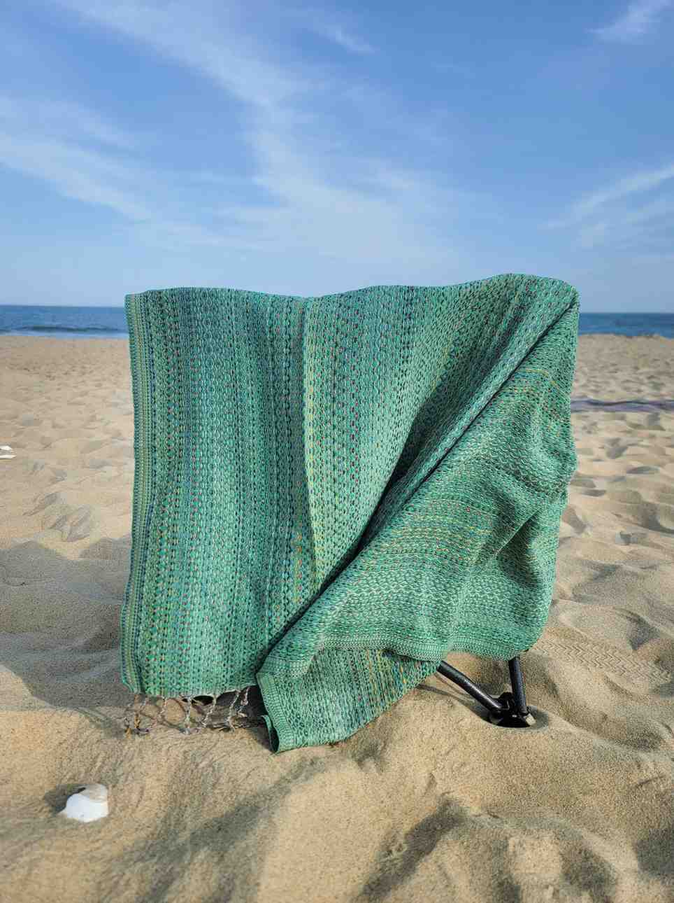 ALA Peshtemal Turkish Cotton Towel, Handwoven 40 x 70 Inch Beach Towel – view 19