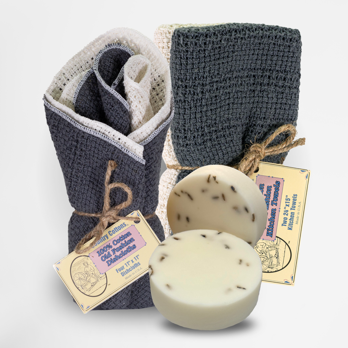 Cotton Kitchen Starter Kit with Dishcloths, Kitchen Towels and Dish Soaps – view 11
