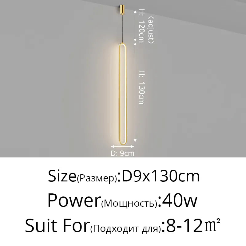 Contemporary LED Linear Pendant Light for Kitchen Island – view 20