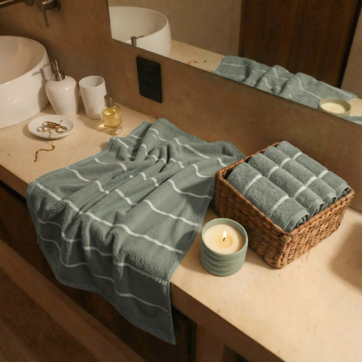 Deia Australian Cotton Bath Towels, 600 GSM Plush Towels and Sets – view 36