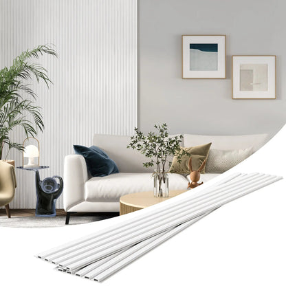 48 x 6 Inch WPC Slat Wall Panels, 16 Pack – Wood Finish Composite – view 15