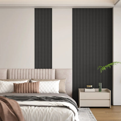 48 x 6 Inch WPC Slat Wall Panels, 16 Pack – Wood Finish Composite – view 11
