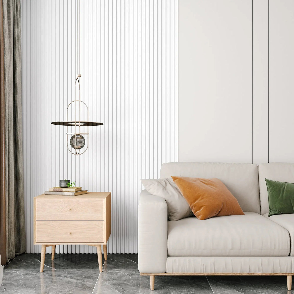 48 x 6 Inch WPC Slat Wall Panels, 16 Pack – Wood Finish Composite – view 21