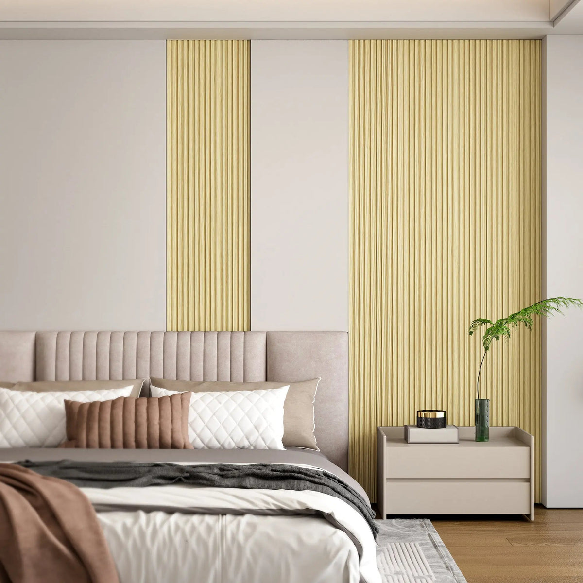 48 x 6 Inch WPC Slat Wall Panels, 16 Pack – Wood Finish Composite – view 33