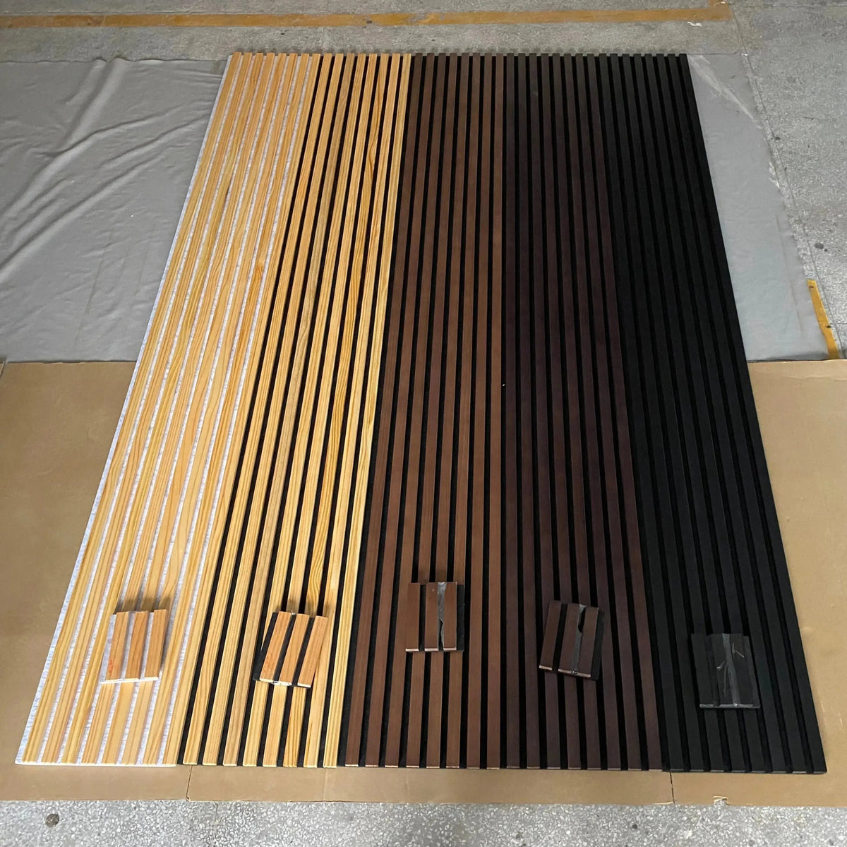 Hausvita Acoustic Solid Wood Slat Wall Panels ( 2 Panels Per Box ) -Wholesale