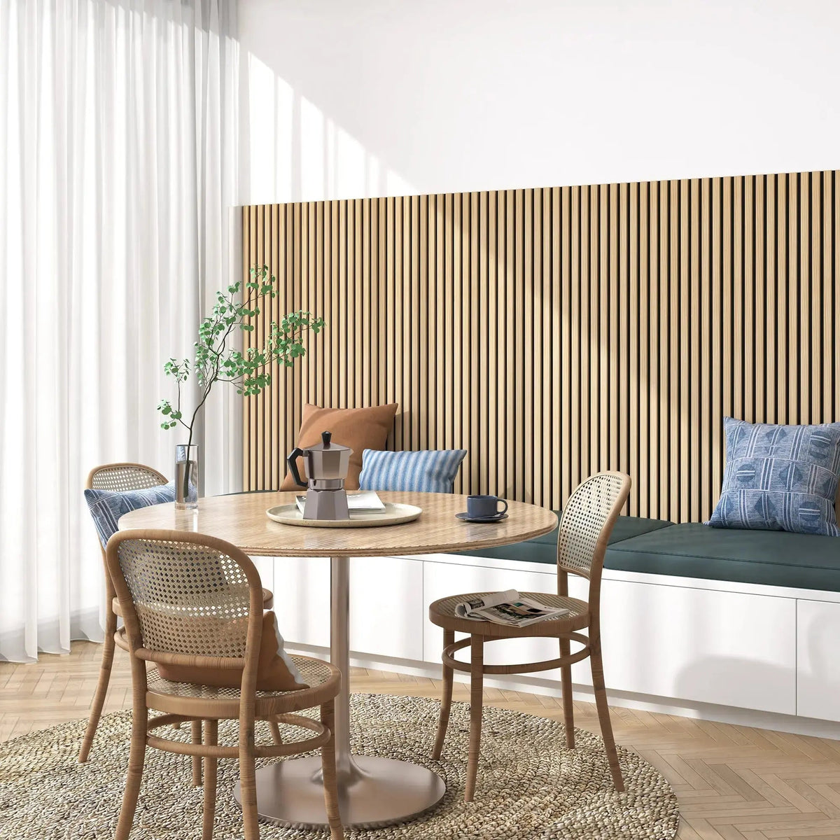 Acoustic Solid Wood Slat Wall Panels, 2 Panels Per Box – view 8
