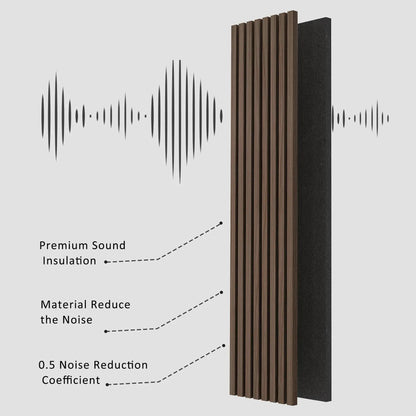 Acoustic Solid Wood Slat Wall Panels, 2 Per Box – Wholesale – view 13