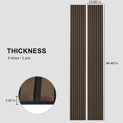 Acoustic Solid Wood Slat Wall Panels, 2 Per Box – Wholesale – view 14