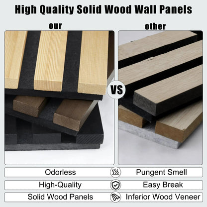 Acoustic Solid Wood Slat Wall Panels, 2 Per Box – Wholesale – view 15