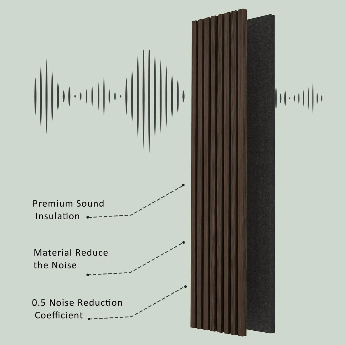 Acoustic Solid Wood Slat Wall Panels, 2 Panels Per Box – view 27