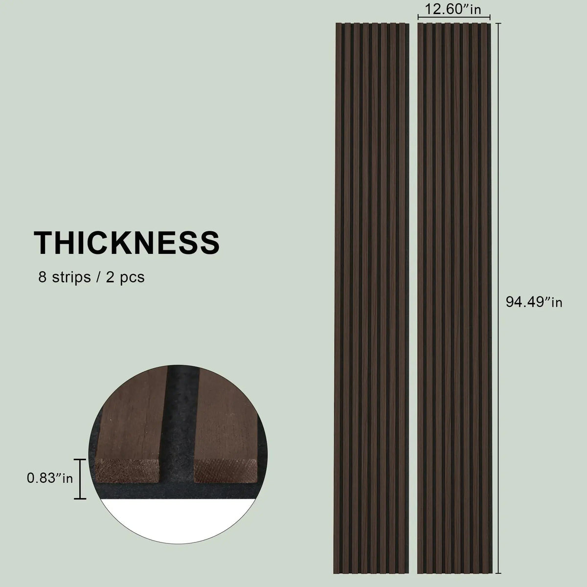 Acoustic Solid Wood Slat Wall Panels, 2 Per Box – Wholesale – view 28