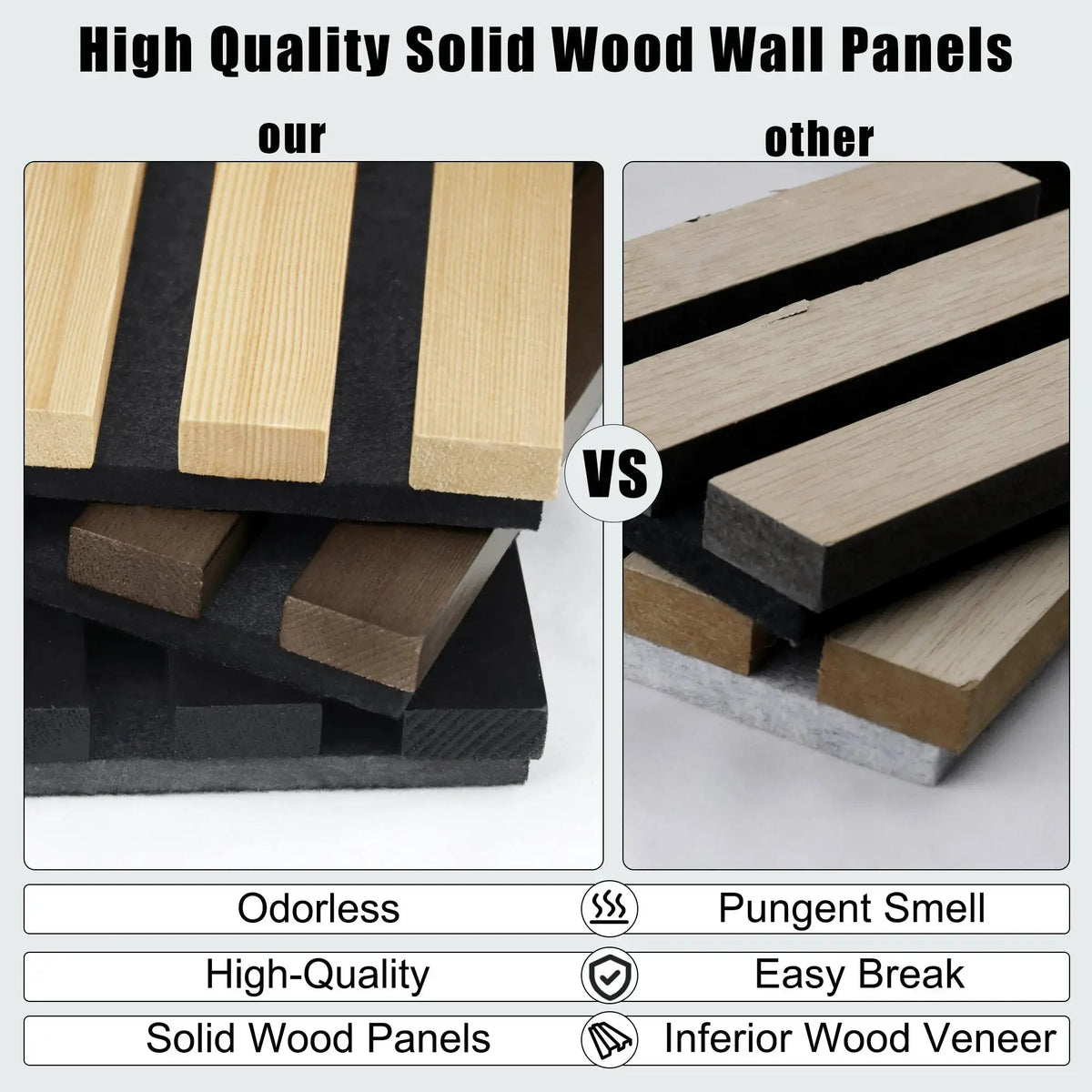 Acoustic Solid Wood Slat Wall Panels, 2 Panels Per Box – view 29
