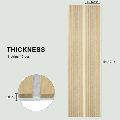 Acoustic Solid Wood Slat Wall Panels, 2 Panels Per Box – view 35