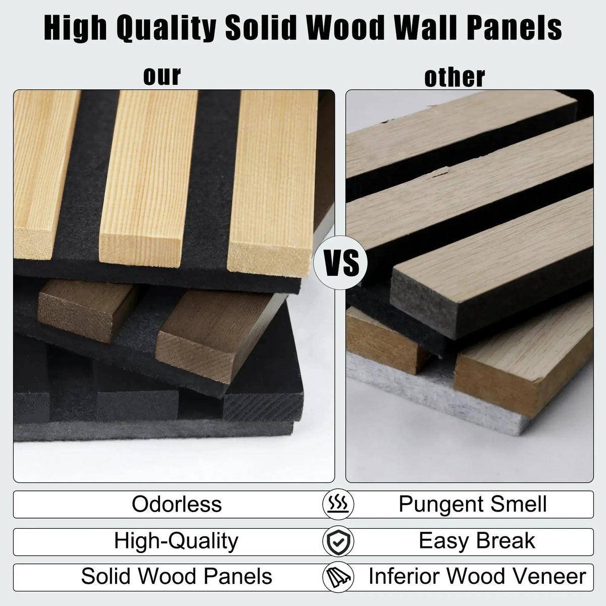 Acoustic Solid Wood Slat Wall Panels, 2 Per Box – Wholesale – view 36
