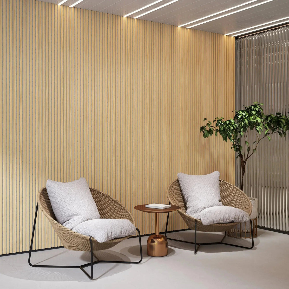 Acoustic Solid Wood Slat Wall Panels, 2 Per Box – Wholesale – view 38