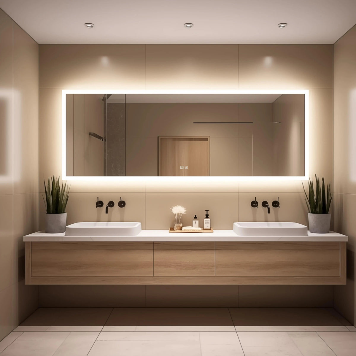 Hausvita Deluxe Edge Glow LED Bathroom Mirror