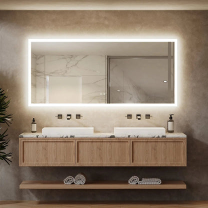 Deluxe Edge Glow LED Bathroom Mirror with Anti-Fog, Large Sizes – view 3