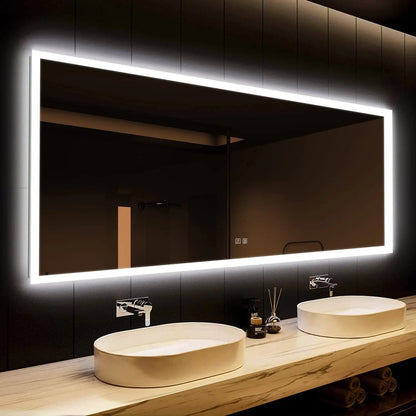 Deluxe Edge Glow LED Bathroom Mirror with Anti-Fog, Large Sizes – view 10