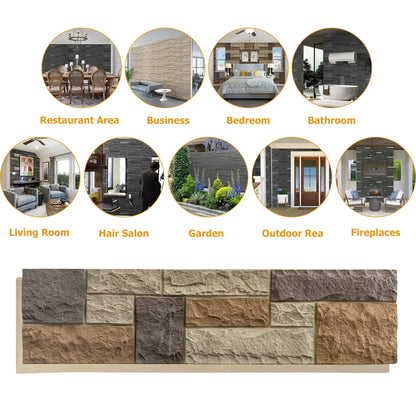 Faux Stone Wall Siding Panel – PU Stone Veneer for Interior and Exterior – view 8