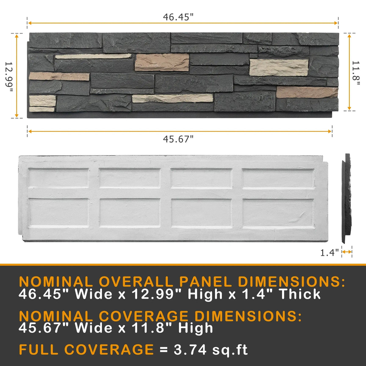 Faux Stone Wall Siding Panel – PU Stone Veneer for Interior and Exterior – view 4