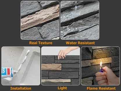 Faux Stone Wall Siding Panel – PU Stone Veneer for Interior and Exterior – view 6
