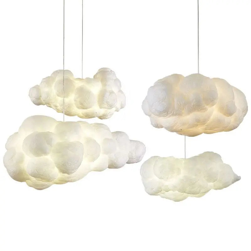 Nordic Silk Cloud Pendant Light for Living Room and Lobby – view 7