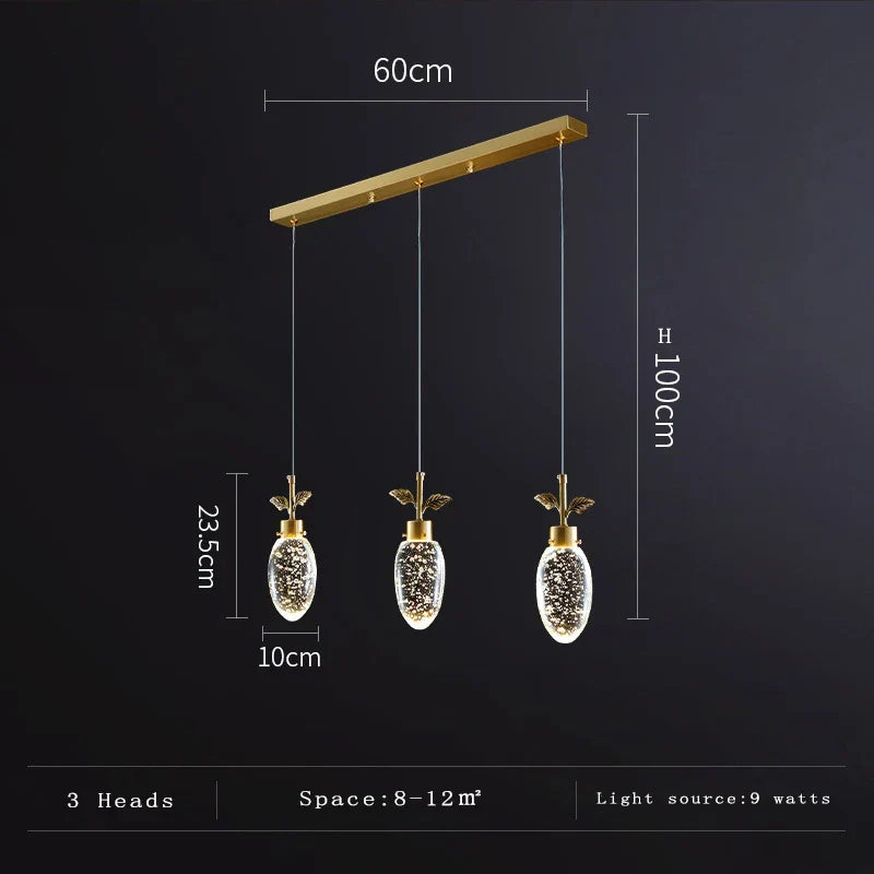 Modern Round Crystal Pendant Light for Dining Room and Bedroom – view 12