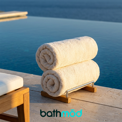 Luxury Organic Cotton Bath Sheets, Two Pack, 40 x 70 Inch, GOTS Certified – view 2