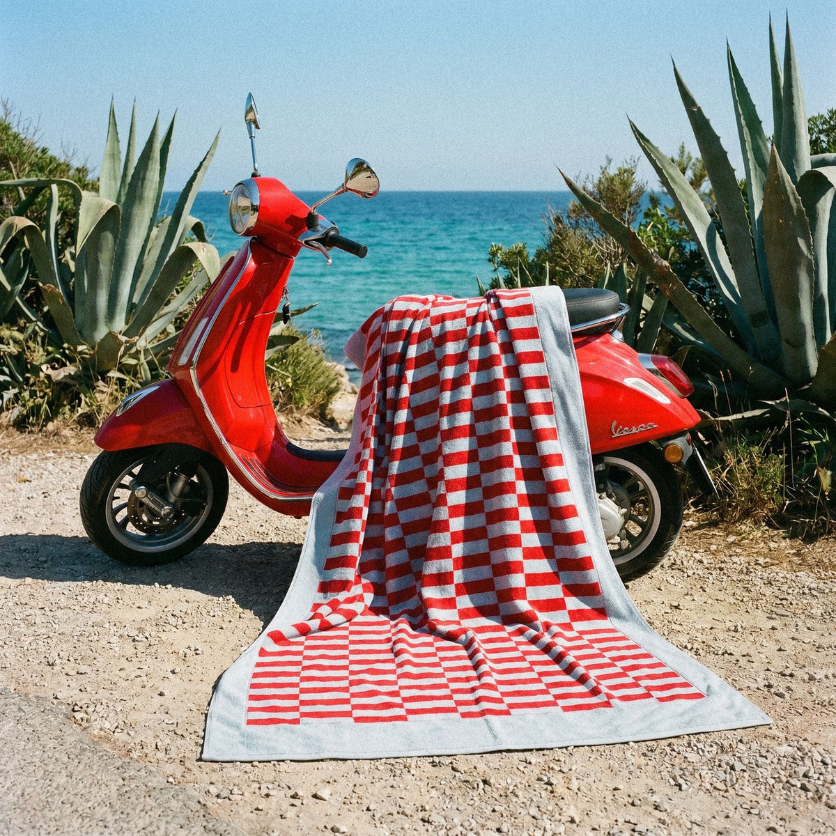 Pietra Australian Cotton Towels with Checkered Design, 600 GSM – view 48