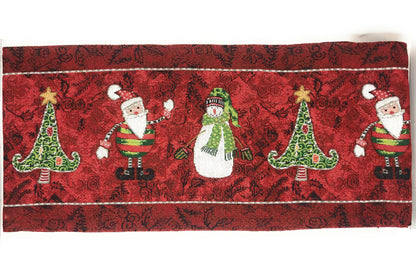 Here Comes Santa Claus Vintage Holiday Woven Tapestry Table Runner – view 2