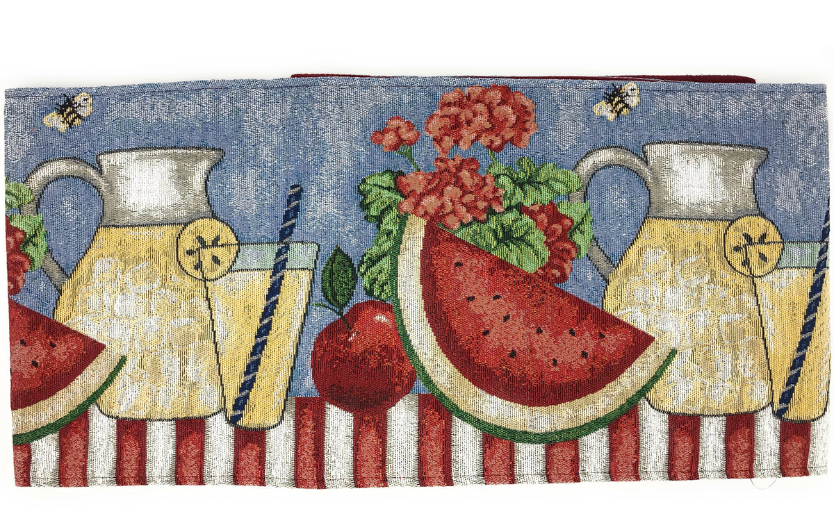 Fruity Drinks Watermelon Lemonade Woven Tapestry Table Runner – view 6