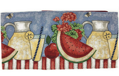 Fruity Drinks Watermelon Lemonade Woven Tapestry Table Runner – view 6