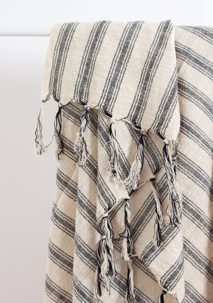 Titus Santuklu Hand Woven Cotton Linen Towel, Bath and Hand Sizes – view 14