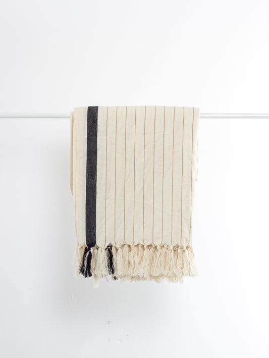 Cotton Linen Blend Bath/Beach Towel