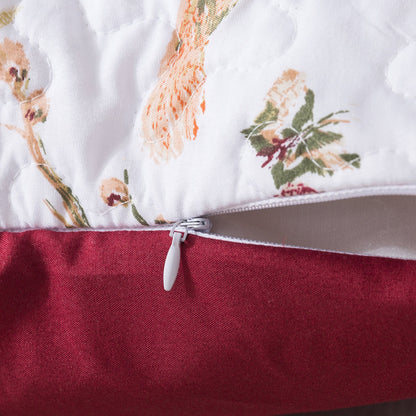 Vintage Floral Hummingbird Microfiber Euro Sham and Cushion Covers – view 4