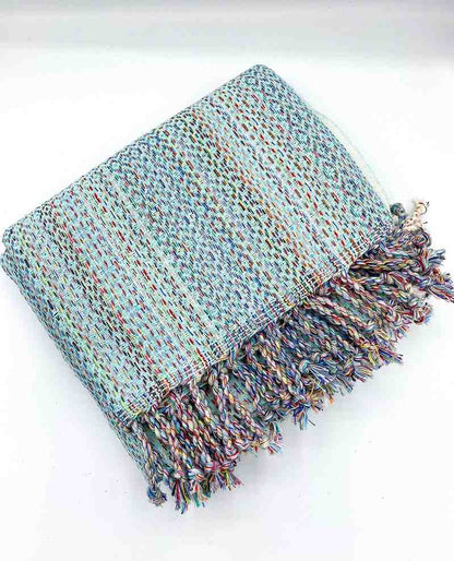 ALA Peshtemal Turkish Cotton Towel, Handwoven 40 x 70 Inch Beach Towel – view 13