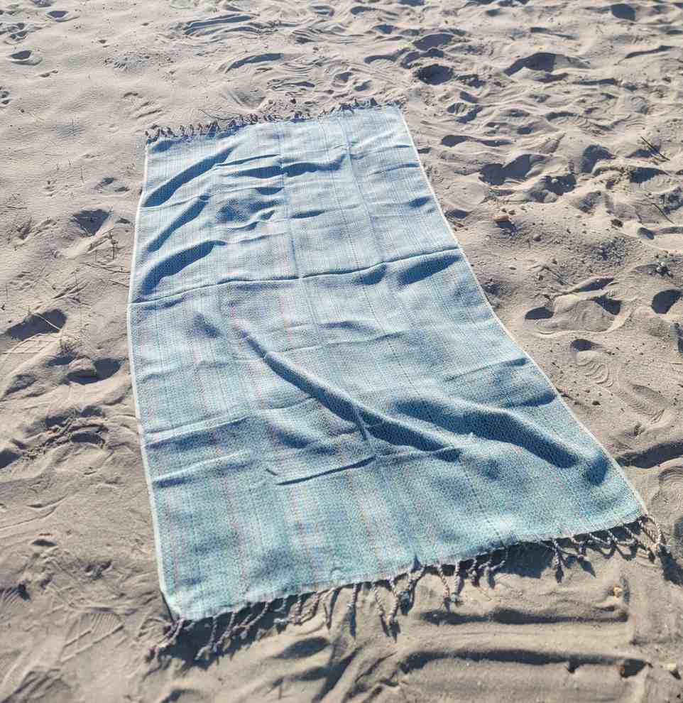 ALA Peshtemal Turkish Cotton Towel, Handwoven 40 x 70 Inch Beach Towel – view 22