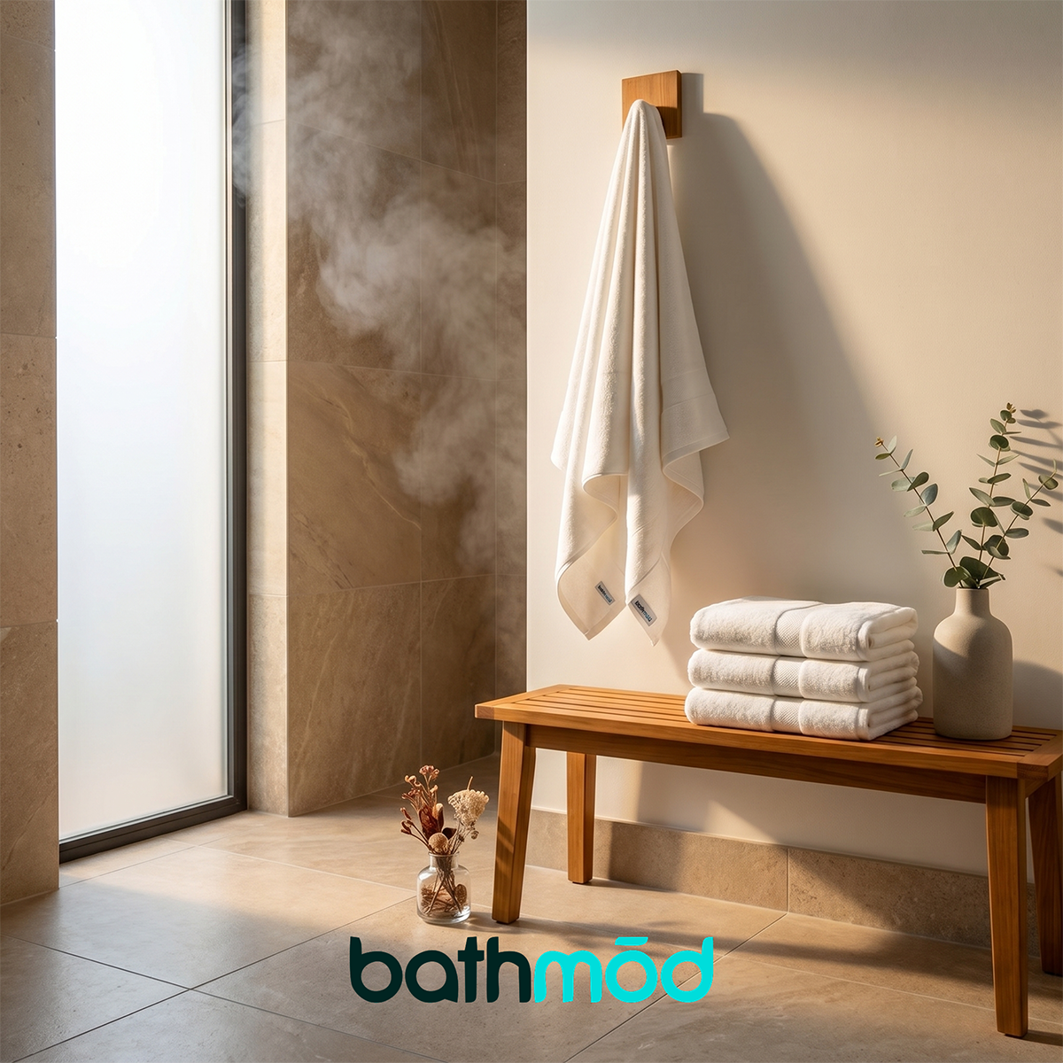 Luxury Organic Cotton Bath Towels, Four Pack, 30 x 56 Inch, GOTS Certified – view 3
