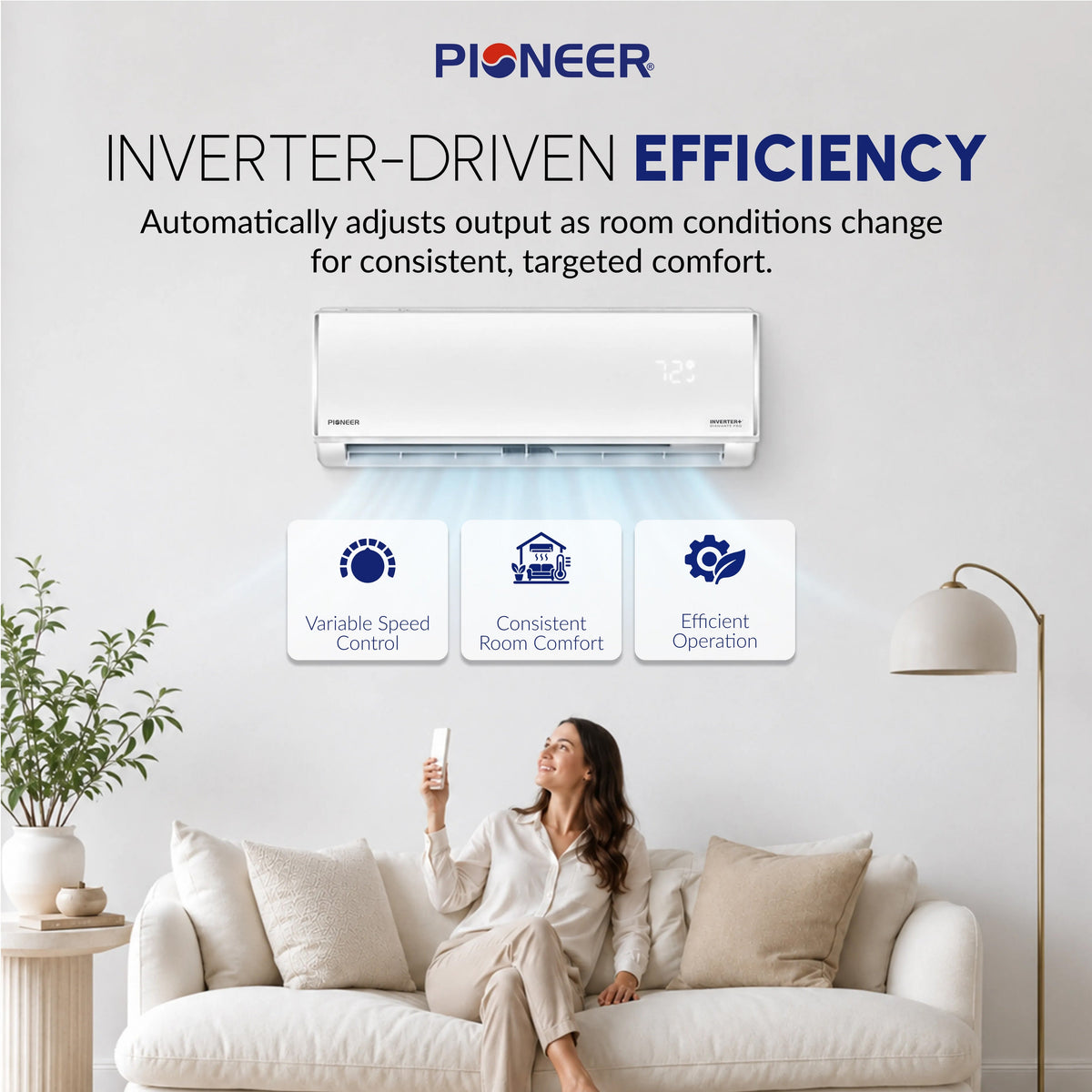 Pioneer Diamante Pro 31,500 BTU Ductless Mini-Split Heat Pump - view 1
