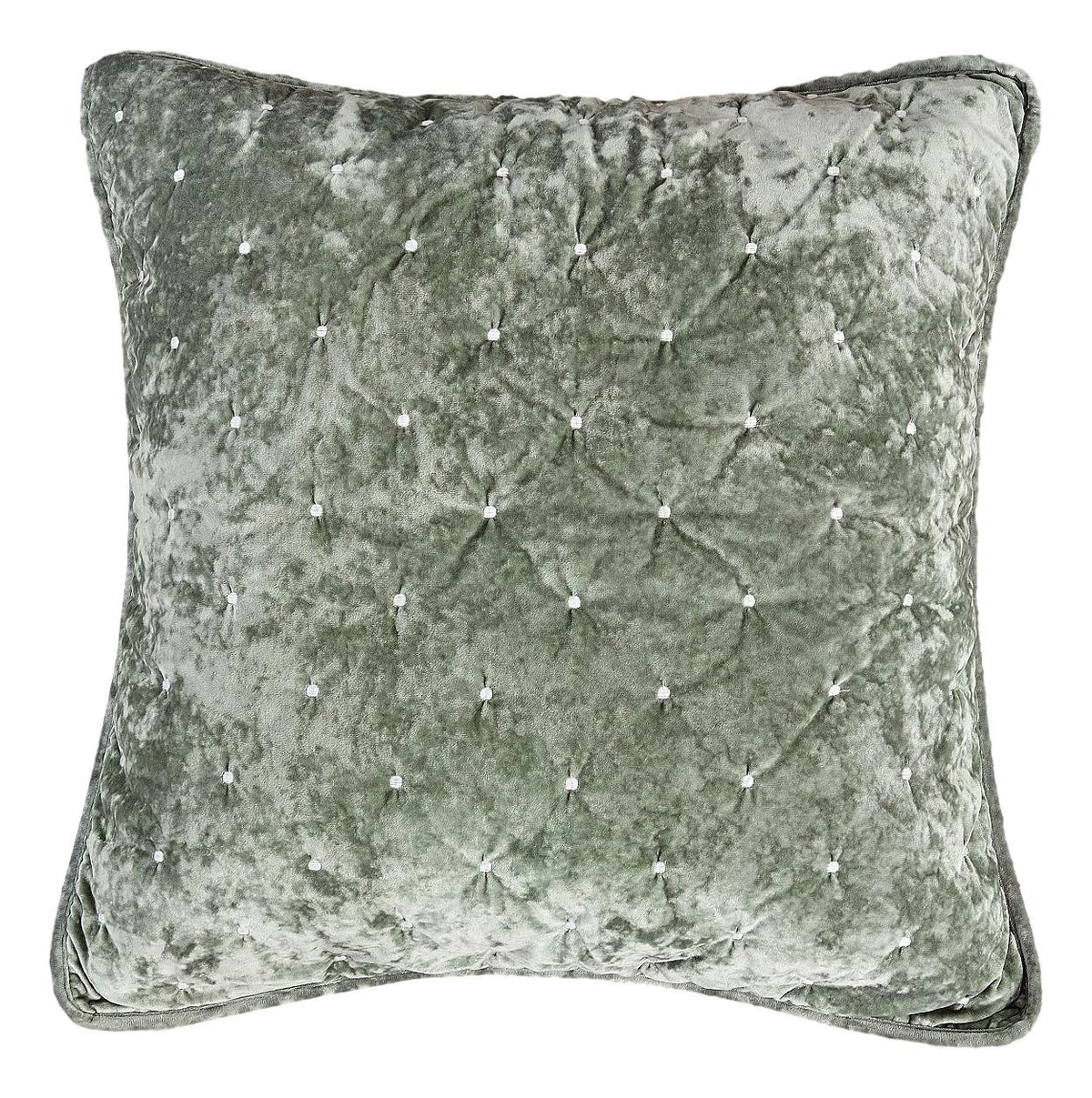 Polyester Velvet Diamond Tufted Euro Sham and Cushion Cover, Light