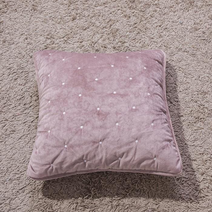 Velvet Dreams Mauve Purple Diamond Tufted Euro Sham and Covers – view 4