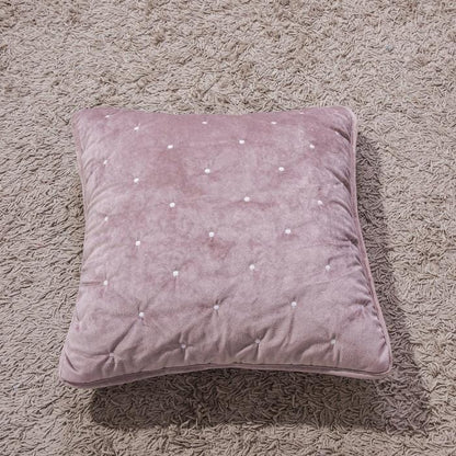 Velvet Dreams Mauve Purple Diamond Tufted Euro Sham and Covers – view 4