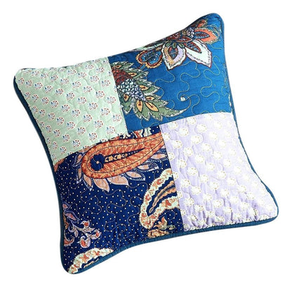 Bohemian Cotton Patchwork Paisley Cushion Covers, Set of 2, 18 x 18 – view 3