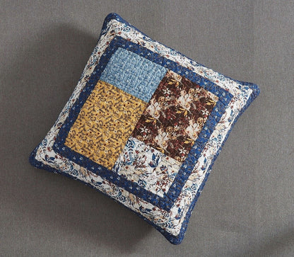 Prairie Sunset Cotton Patchwork Floral Euro Sham, 26 x 26 – view 3