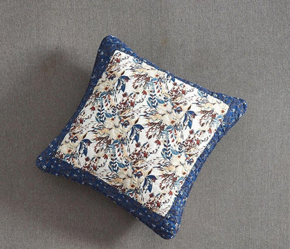 Prairie Sunset Floral Cotton Patchwork Cushion Covers, Set of 2 – view 4