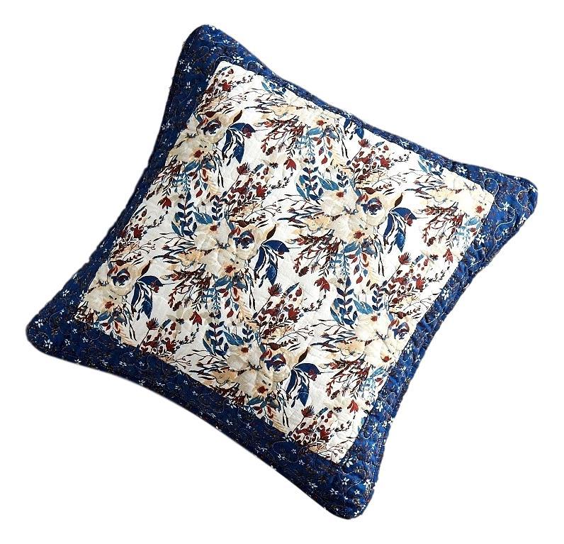 Prairie Sunset Floral Cotton Patchwork Cushion Covers, Set of 2 – view 3